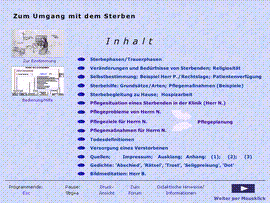 Lernprogramm: Inhalts�bersicht (verkleinert)